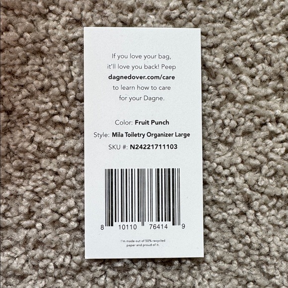 Brand New Dagne Dover Large Mila Resistant Toiletry Tote - Picture 5 of 5